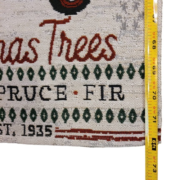Mainstream International Christmas Table Runner Cut Your Own Trees Red Truck 72" - Picture 8 of 8